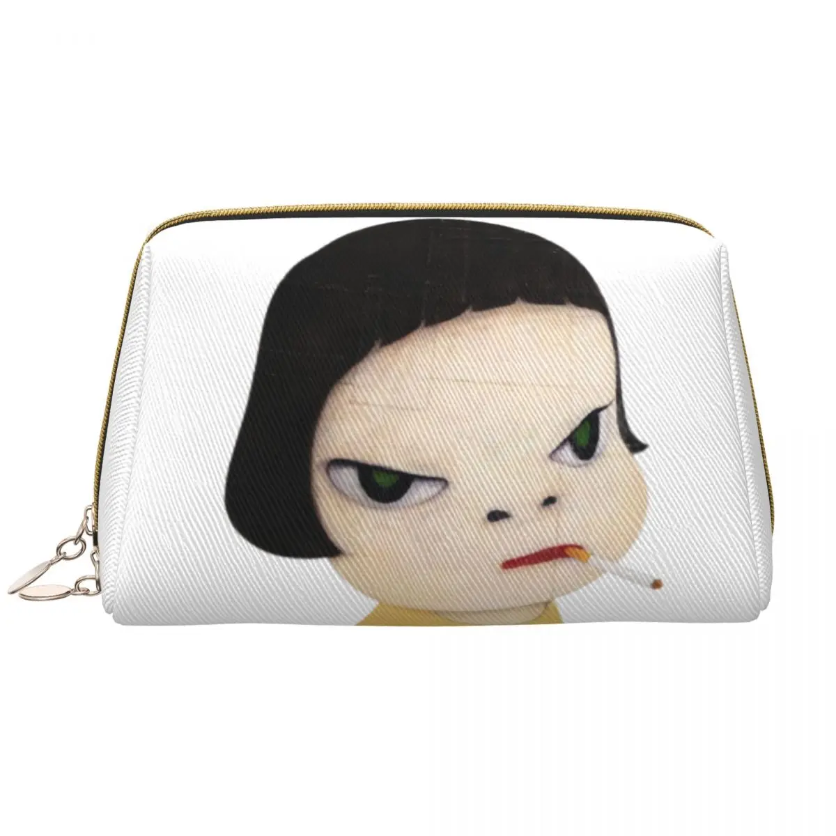 Custom Japanese Cartoon Manga Yoshitomo Nara Toiletry Bag for Women Cosmetic Makeup Organizer Ladies Beauty Storage Dopp Kit Box