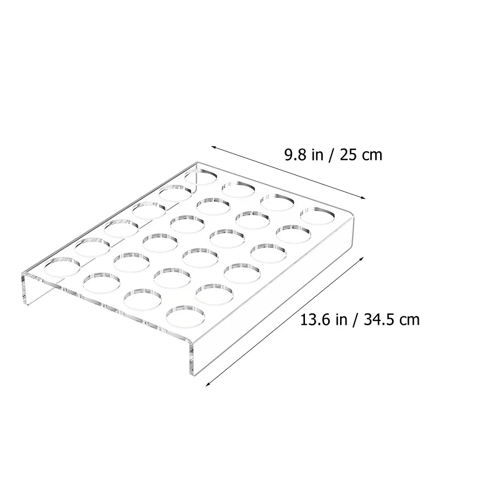 Coffee Capsules Holder Acrylic Transparent Heavy Duty Coffee Pod Rack Display Organizer Storage Shelf for Kitchen Office