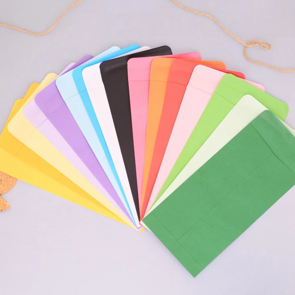 

50 Pcs Envelope Reusable Cash Envelopes Organizer for Bills Stuffing Money Pouch Mini Wallet Small Saving