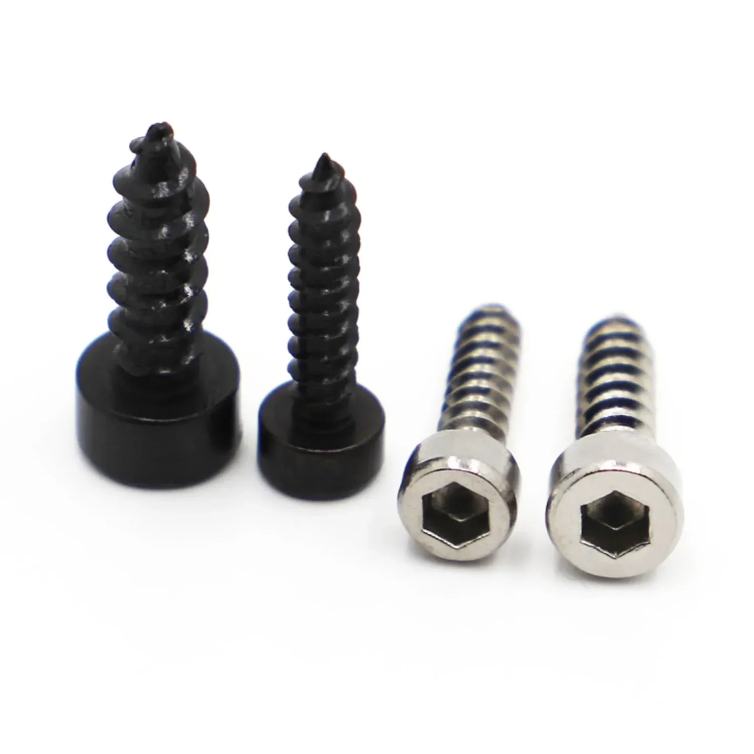 M2 M2.6 M3 M3.5 M4 M5 M6 cabeza hexagonal tornillo autorroscante grado 8,8 negro/tornillos Allen de acero inoxidable para altavoz