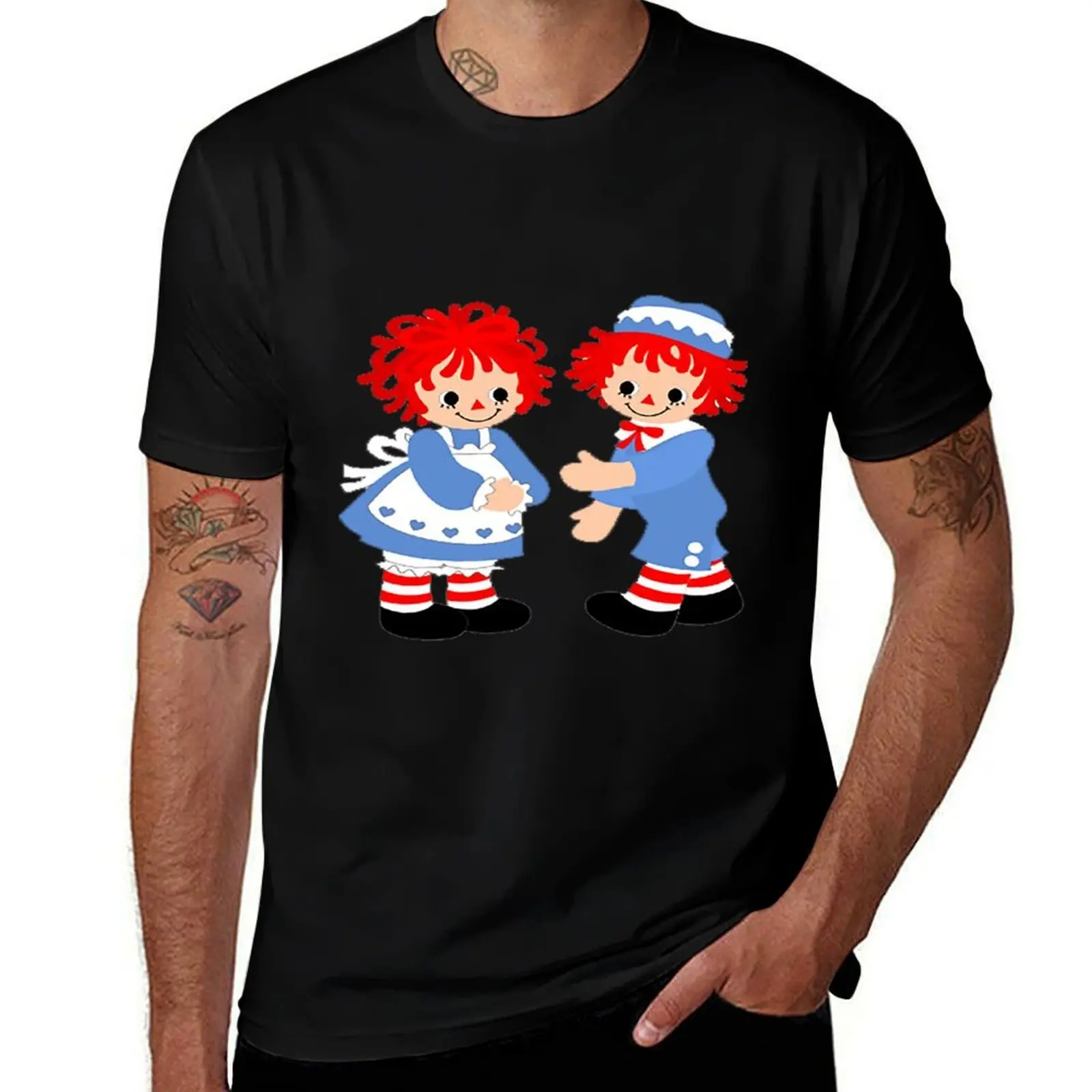 

Raggedy Ann And Raggedy Andy T-Shirt Big and Tall Short Sleeve Tee