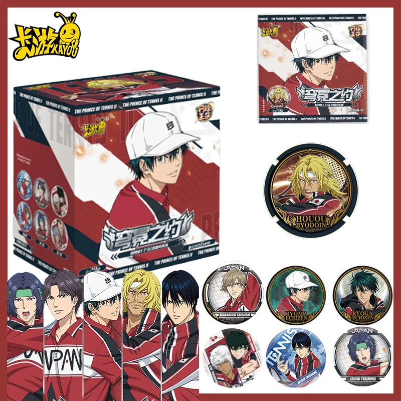 

KAYOU The New Prince of Tennis Tinplate Pin Badge Series – Ryoma Echizen X Hooin Kyoo Official Anime Merch Rare Collectible Gift