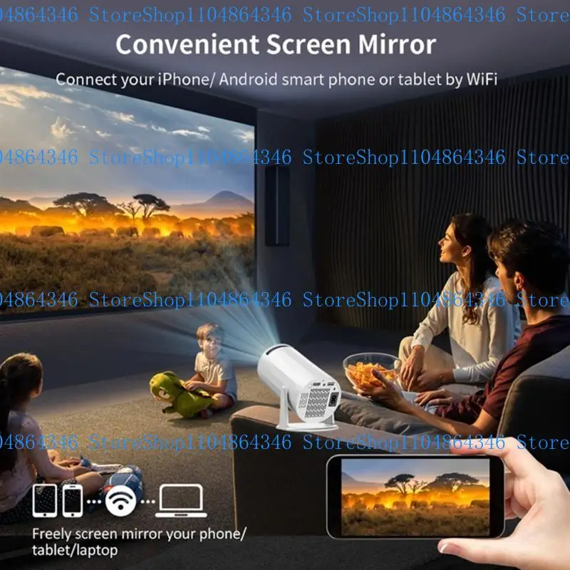 5ASD YL02 Portable Projector Home Office 4KHD Intelligent Small High Definationed