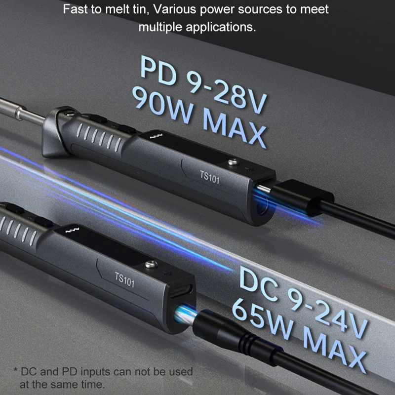 MINIWARE TS101 ดิจิตอลจอแสดงผลไฟฟ้าSoldering Iron High Powerเชื่อมปากกาเครื่องทําความร้อนภายในในครัวเรือนเชื่อมชุดซ่อม