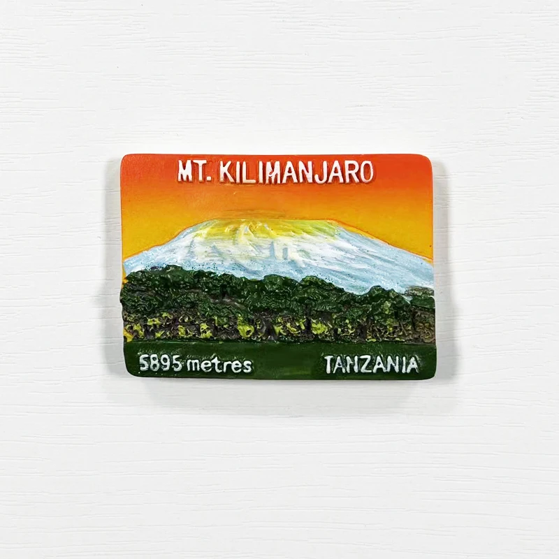 East African Tanzania tourism souvenirs, 3D magnetic refrigerator stickers, kitchen and home decorations, tourism gifts