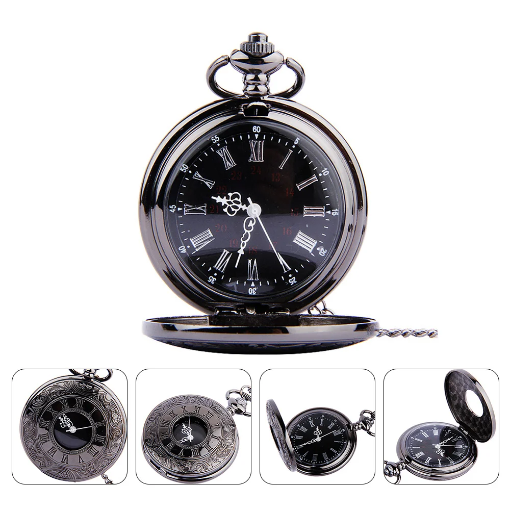 Next Day Pocket Watches Wind up Dual Display Dial Roman Numerals Steampunk Retro Classic Women's