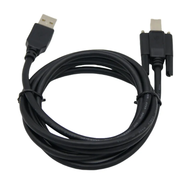 USB 2.0 A Male to B Male Date Line Cable With Connector Screws Holes For Industrial Camera Sc Printer Hard Disk Cable 1.5m 3m 5m