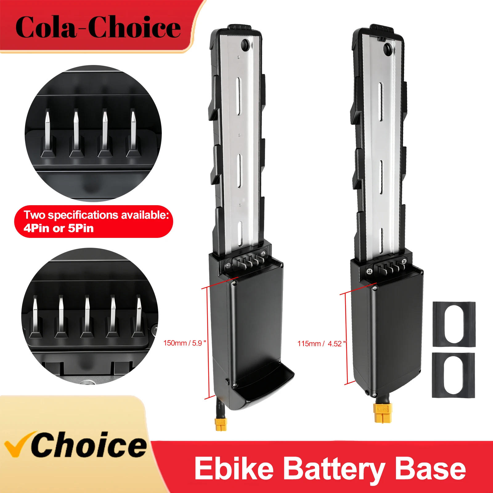 E25/E26 Battery Housing Base Replacement Part, For External Battery for E-Bikes. Please Check DC Discharge Port.