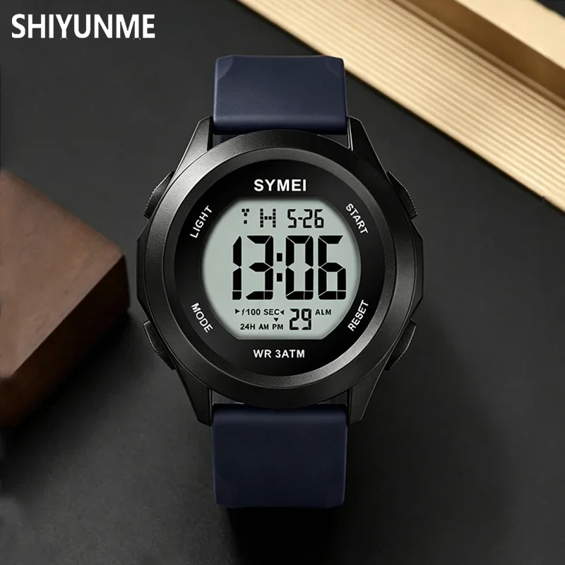 SHIYUNME New Man Watches Digital Sports Luminous Multifunction Waterproof Alarm Clock Wristwatch Outdoor Fashion Student Watch