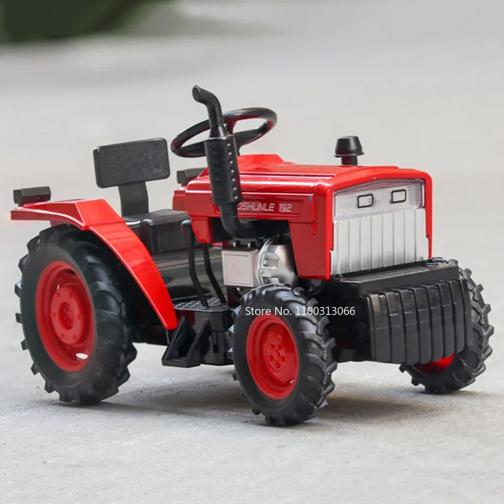 1:32 Agricultural Tractors Cars Alloy Models Toys Light Sound Vehicles Wheel Pull Back Miniature Car Boys Children's Day Gifts