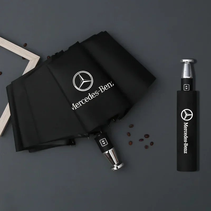 Parasol Plegable Automático para Automóvil, Resistente al Viento, para Mercedes-Benz Clase A, C, E, S, V, AMG, Sprinter, GLC, ML, SLK, SL, Vito, CLS, GLA, GLK