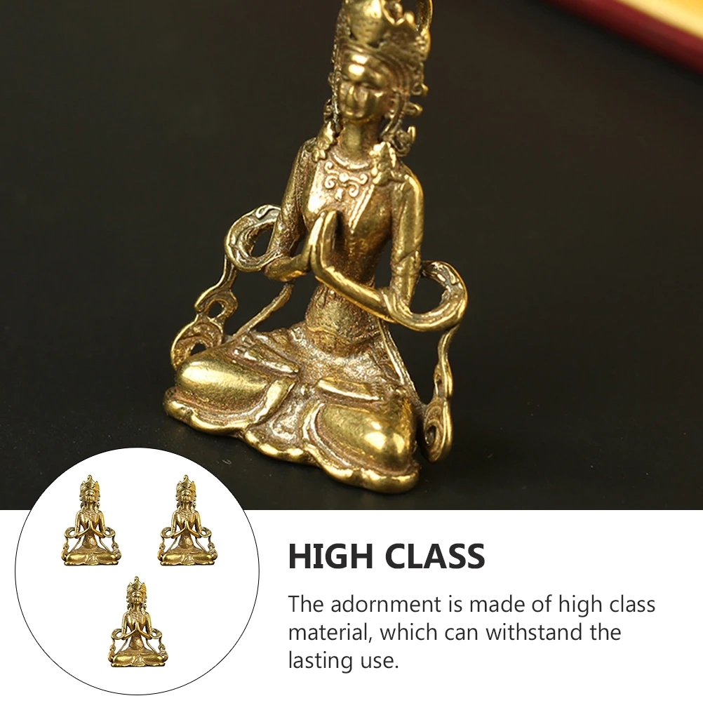 

3 Pcs Bodhisattva Decorative Pendant Buddhas Decoration Decorations High Quality