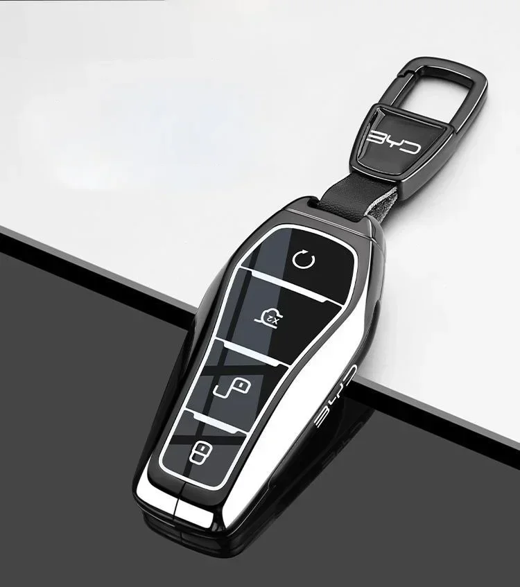 Zinklegierungs-Auto-Fernschlüsseletui für BYD SEAL Atto 3 Han EV Dolphin Lied Tang Dm Qin PLUS Song Pro MAX Yuan Zubehör – Detail 3