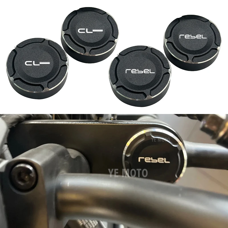 Cubiertas para vástago de horquilla de motocicleta, accesorios de cubierta superior de horquilla delantera para HONDA REBEL CMX250 CMX300 Rebel CMX 500 250 300 CL300 CL500