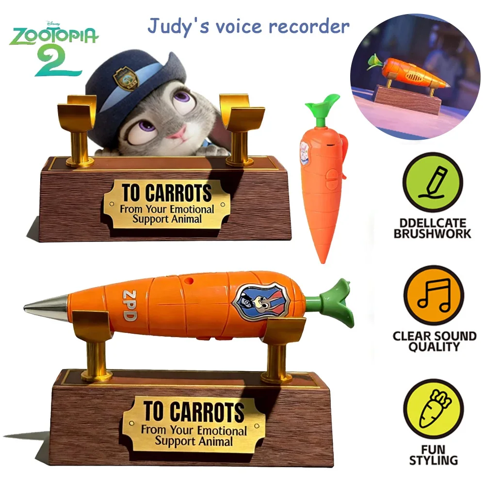 

Шариковая ручка Zootopia Джуди Хоппс с функцией записи голоса, мультяшная, для творчества, для мальчиков и девочек, школьные канцелярские принадлежности с функцией звукозаписи