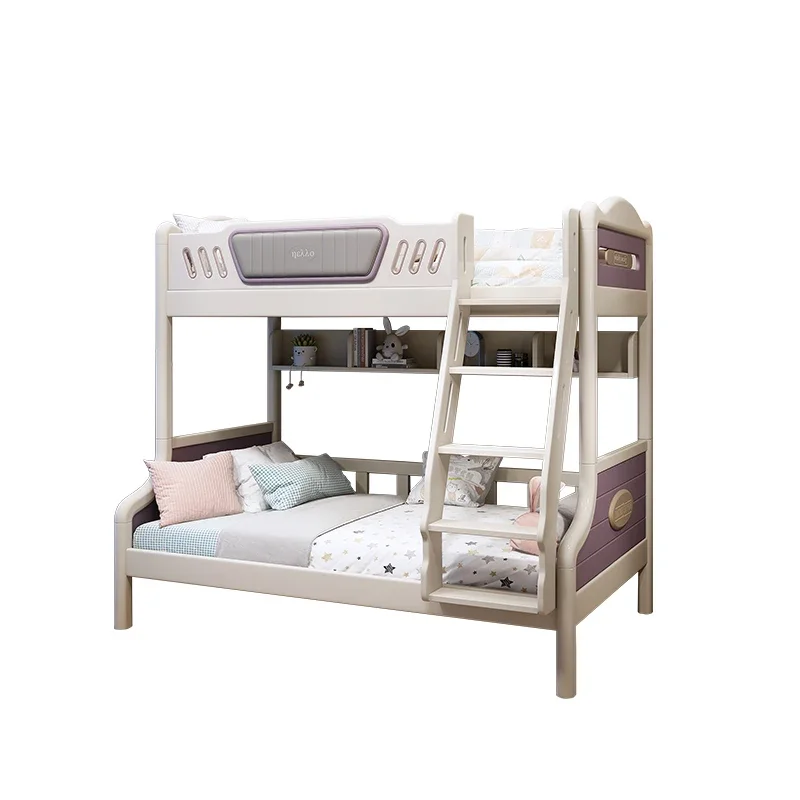 

Upper and Lower Bunk Bunk Bed Solid Wood Height-Adjustable Bed Children's Bunk Bed Two-Layer