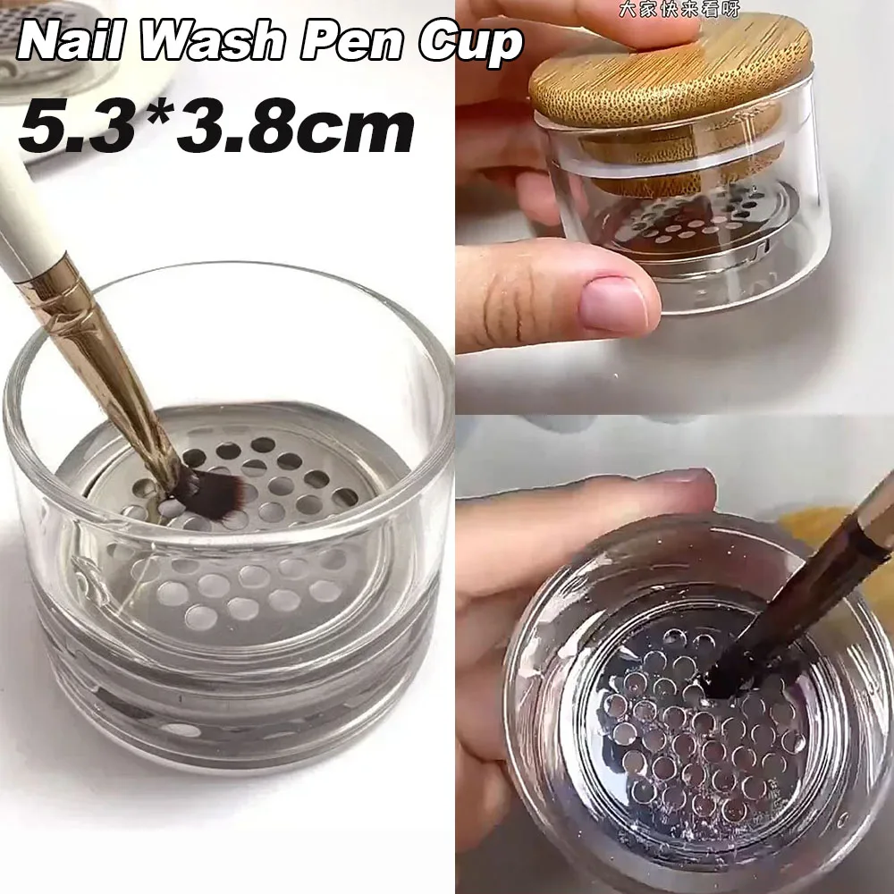 2Pcs/set Glass Washing Brush Crystal Cup 1Pcs Glass Crystal Cup+1pcs Stainless Steel Mesh Filter For Brush Cleaning Tools&*&