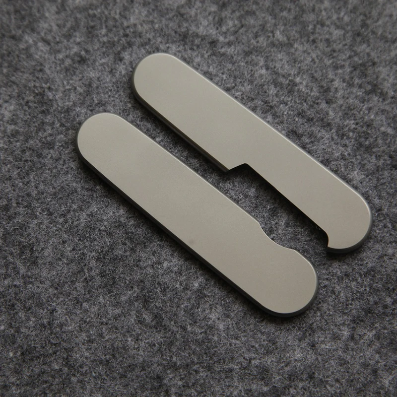 

1 Pair Titanium Alloy Knife Handle Patches Scales for 85MM Wenger Swiss Army Knives Future World Style DIY Making Accessories