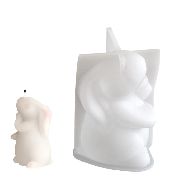 

Flexible Silicone Mold Handmade Scented Mould Rabbit Aromatherapies Jewelry Mold Home Decoration Mold