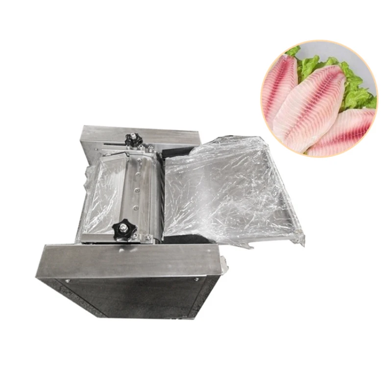 Automatic portable fish skin removing machine fish processing machine