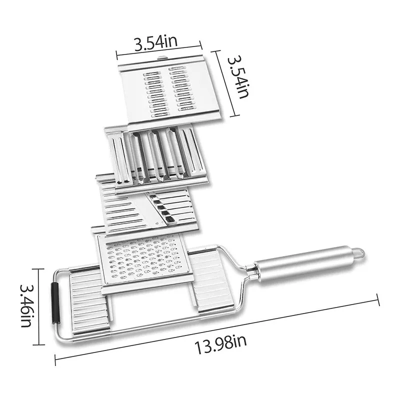 New Multi-purpose Slicer Cuts Stainless Steel Grater Peeler Set Cheese Grater Cabbage Shredder Kitchen Tool For Kitchen 2025