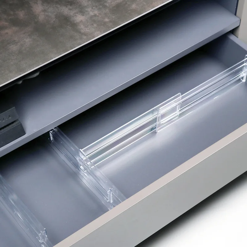 1/2pcs Drawer Storage Divider Kitchen Office Drawer Divider Adjustable Cabinet Clothing Storage Inside The Baffle Organizer image 3