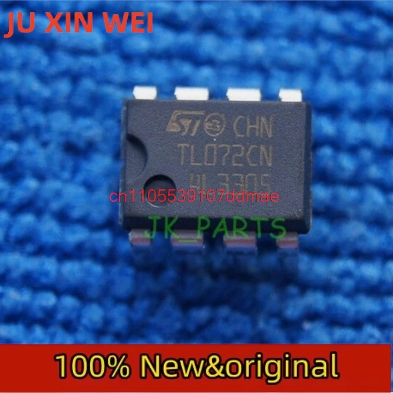 20pcs Original ST TL072CN TL072 Low Noise JFET Dual Op-Amp DIP-8