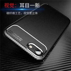 For iPhone SE 2020 Case iPhonese 2020 Case Funda Fiber Rubber Silicone Protective Soft Shell Back Case For iPhone SE 2020 Cover