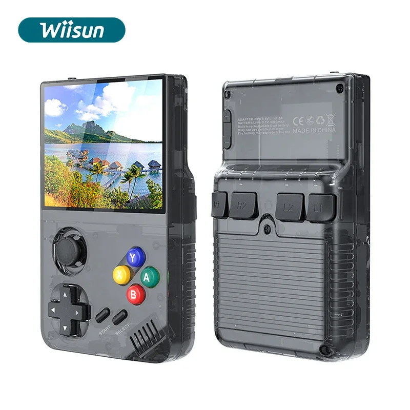 S  M19 Handheld Game Console 3.5 Inch Screen 64GB 128GB 30000+ Games HD TV Output Portable Video Game Console R36S
