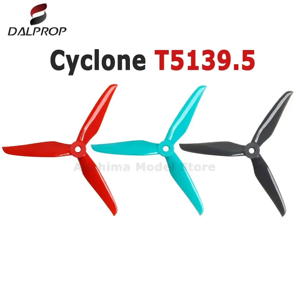 DALPROP New CYCLONE T5139.5 5.1X3.95X3 3-Blade Pure PC Propeller for RC FPV Racing Freestyle 5inch Drones