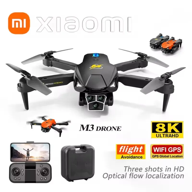 Xiaomi M3 PRO Drone 8K Triple-camera Professional Hd Aerial Photography Obstacle Avoidance Brushless Motor 1-key Return Drone ﻿