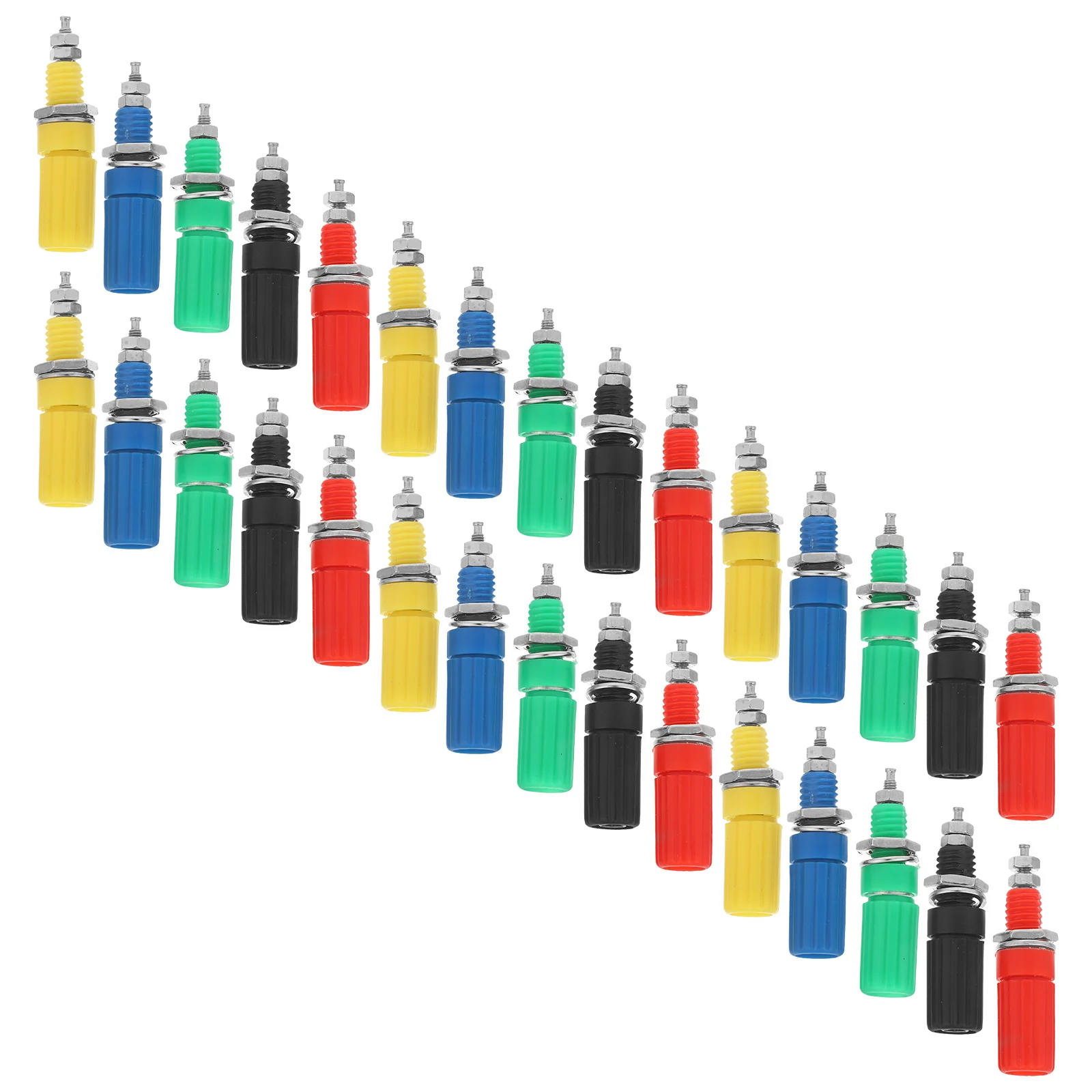 

50pcs Binding Posts 3Mmx45Mm High-Precision Banana Plugs For Speaker Wire Audio Connector Terminals Oxidation-Resistant -