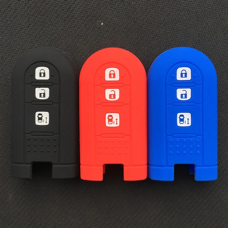 silicone car key cover case shell set For Toyota for Daihatsu new tanto tanto custom move FOB Accessory 3button key