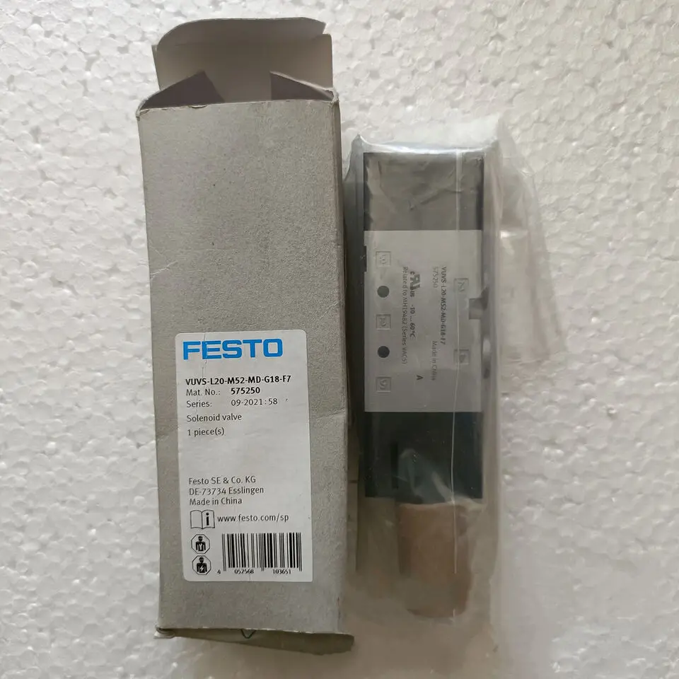 

1PC Festo VUVS-L20-M52-MD-G18-F7 575250 Solenoid Valve New Free Shipping