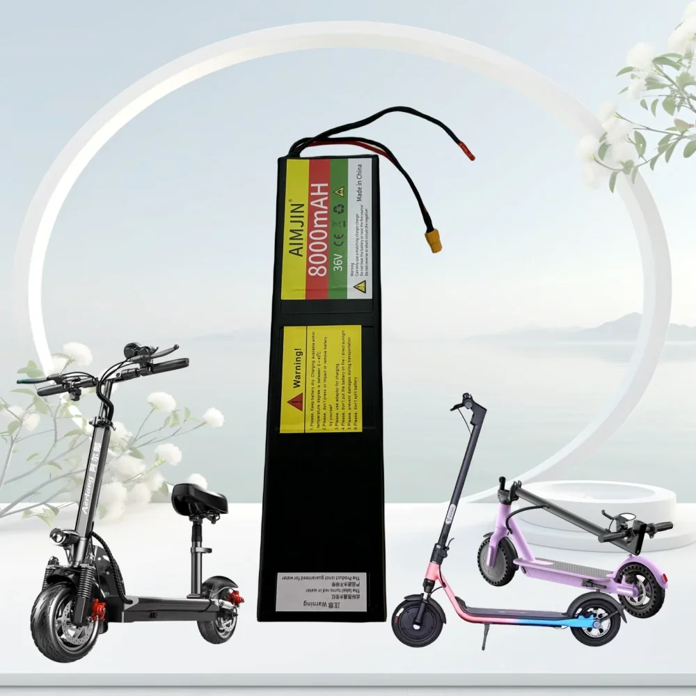 Batterie aste pour scooter électrique, 10S3P, 36V, 8000mAh, Eddie ion, compte 60 + prise JST, chargeur de pipeline 42V, adapté