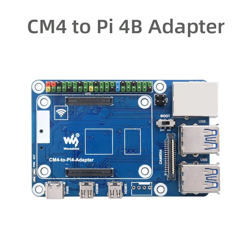 

CM4 To Pi 4B Adapter for Raspberry Pi CM4 with GPIO HDMI-compatible USB 3.0 Ethernet Alternative Solution for Raspberry Pi 4B