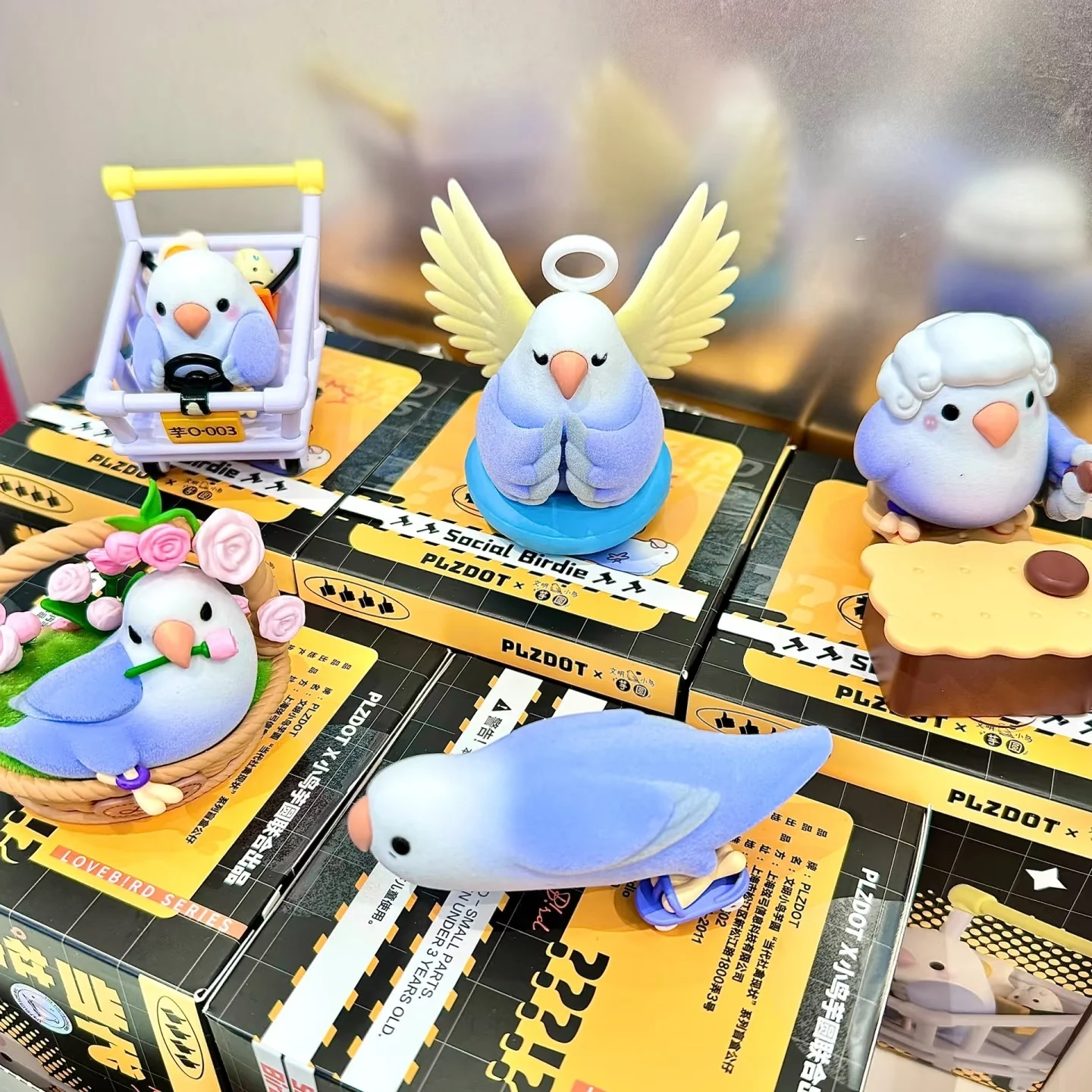 오리지널 스팟 버드 타로 라운드 V3 플즈닷 트렌디 블라인드 박스 귀여운 장식 미니 버드 시리즈 컬렉션 장식 장난감 어린이 선물