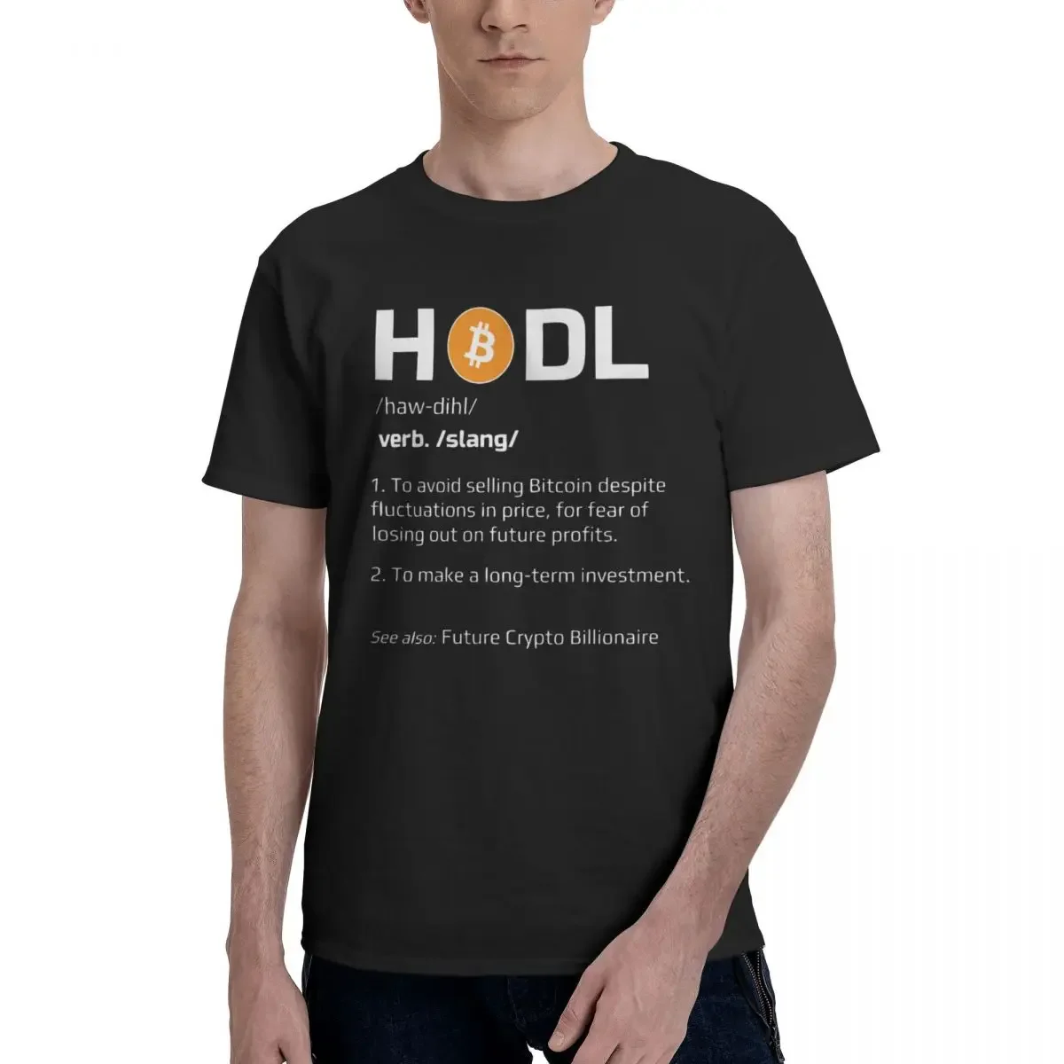 

Bitcoin Just Hodl It BTC Crypto Currency Oversized Graphic T Shirt Cotton Mens Women Man Tee Tshirt Short Sleeve Tops