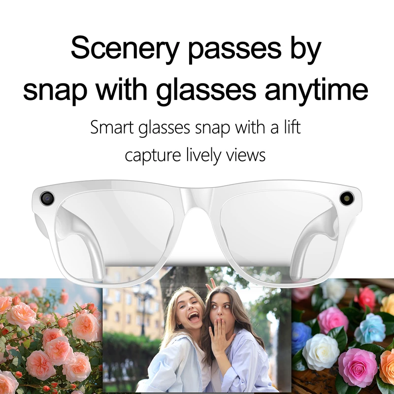 Xiaomi 1080P HD AI Smart Photochromic Glasses GPT Camera Bluetooth Call 260 Mah Battery Voice Assistant Control Smart Glasses