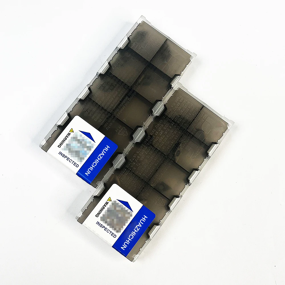 HUAZHICHUN 10 قطعة DCGT 070202-AS سيرميت إدراج أداة تحول داخلية أداة القطع باستخدام الحاسب الآلي أدوات مخرطة عالية الجودة