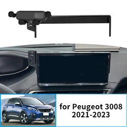 Car Mobile Phone Holder for Peugeot 3008 2021-2023 GPS Bracket Navigation Stand Auto Accessories