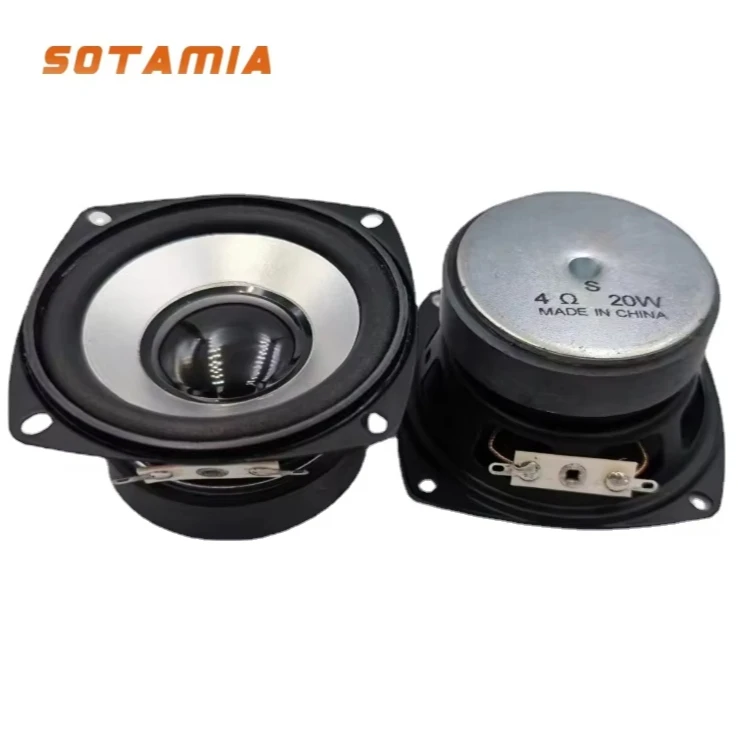 

SOTAMIA 2Pcs 3 Inch Full Range Audio Speaker 77MM 4 8 Ohm 20W Altavoz Home Music Sound Speaker Loudspeaker DIY Bluetooth Speaker