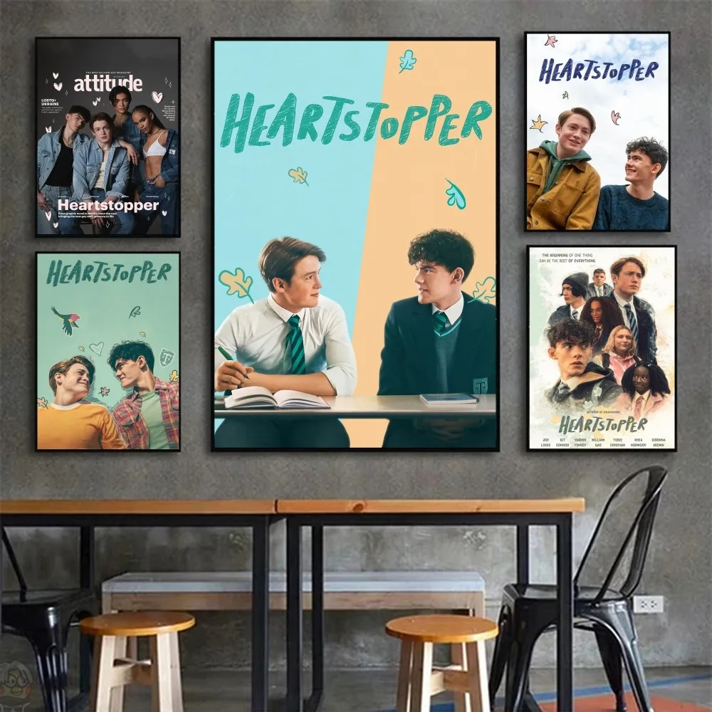 1pc Heartstopper serie TV Poster HD Poster Home Room Bar Cafe Decor Art Wall Painting Picture