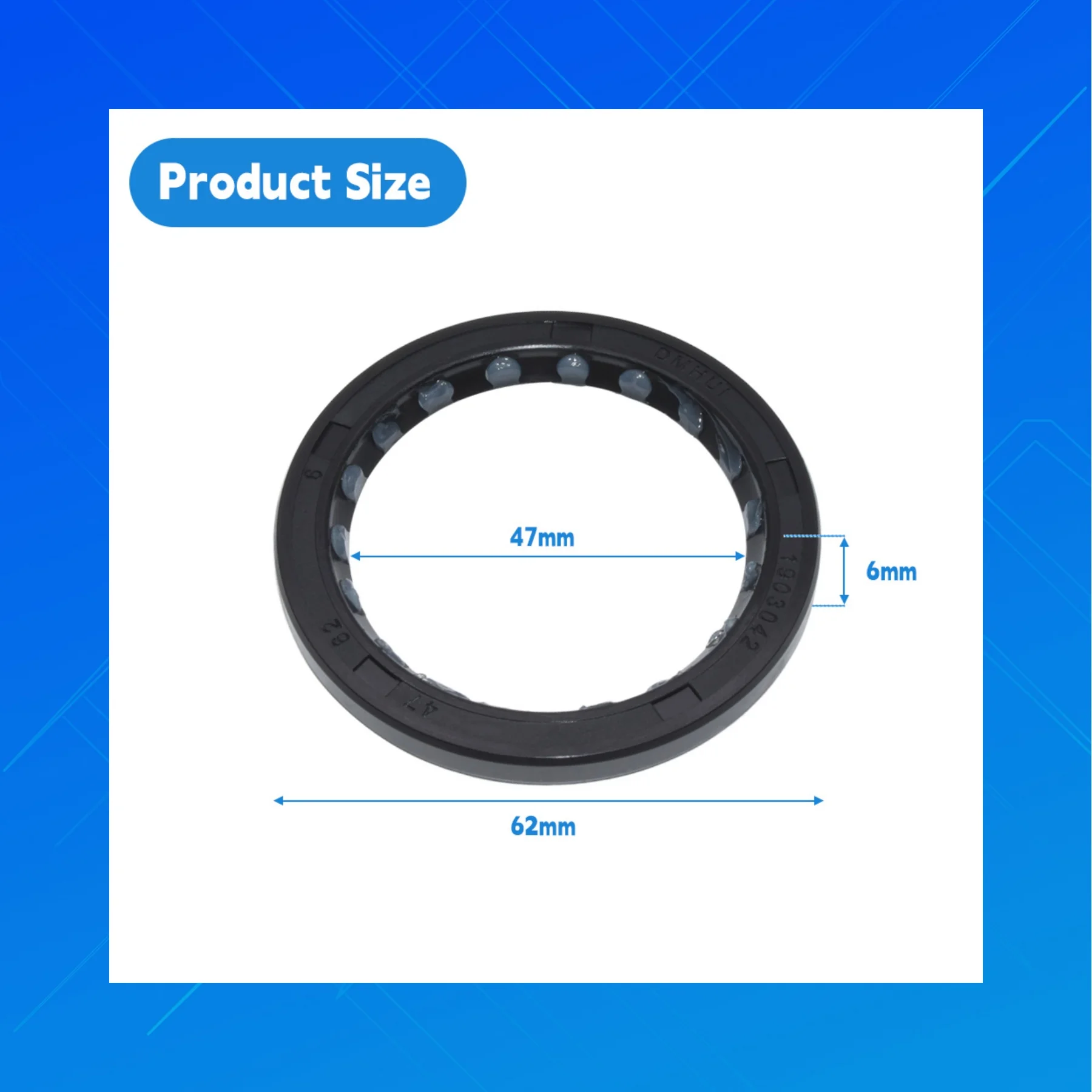 

High-quality nitrile rubber oil seals, SC style, 47×62×6 mm, suitable for radial shaft sealing of hydraulic motors