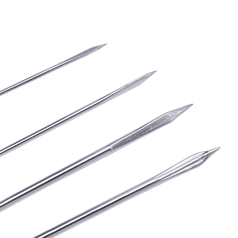 Sharp Stainless Steel Triangle Pointed Needles for Leather Craft Sewing Tool Embroidery Leathercraft Supplies Stitching Needle