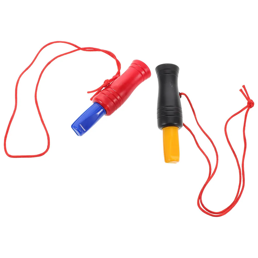 

2Pcs Outdoor Duck Calls Mallard Mouth Whistle Plastic Hunting Loud Sound Calling Whistles for Bird Watching Wildlife Hunting