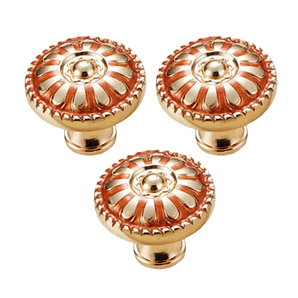 

3 PCS European Style Cabinet Handle Drawer Door Pull Decorative Knobs Furniture Pulls Zinc Alloy Kitchen Handles Accessory