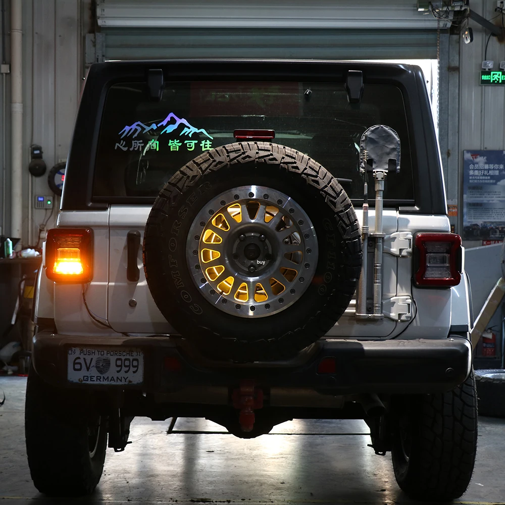 For BRONCO Wrangler JL JK Tank 300 Spare Tire Upgrade Startup Effect LED All New Upgrade Plug and Play Design Assembly