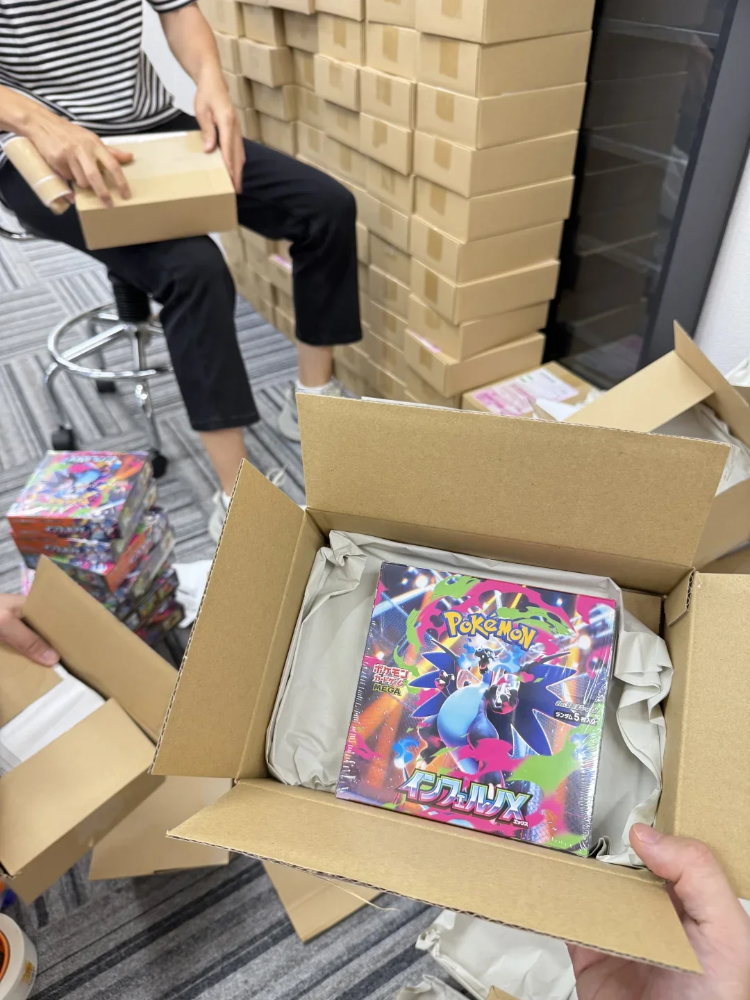 Коллекционная карта Pokemon PTCG Mega Evolution, японская версия X Phantasmal Flames M2 MEGA Vol.2 серии, карты-бустер, коробка, подарки