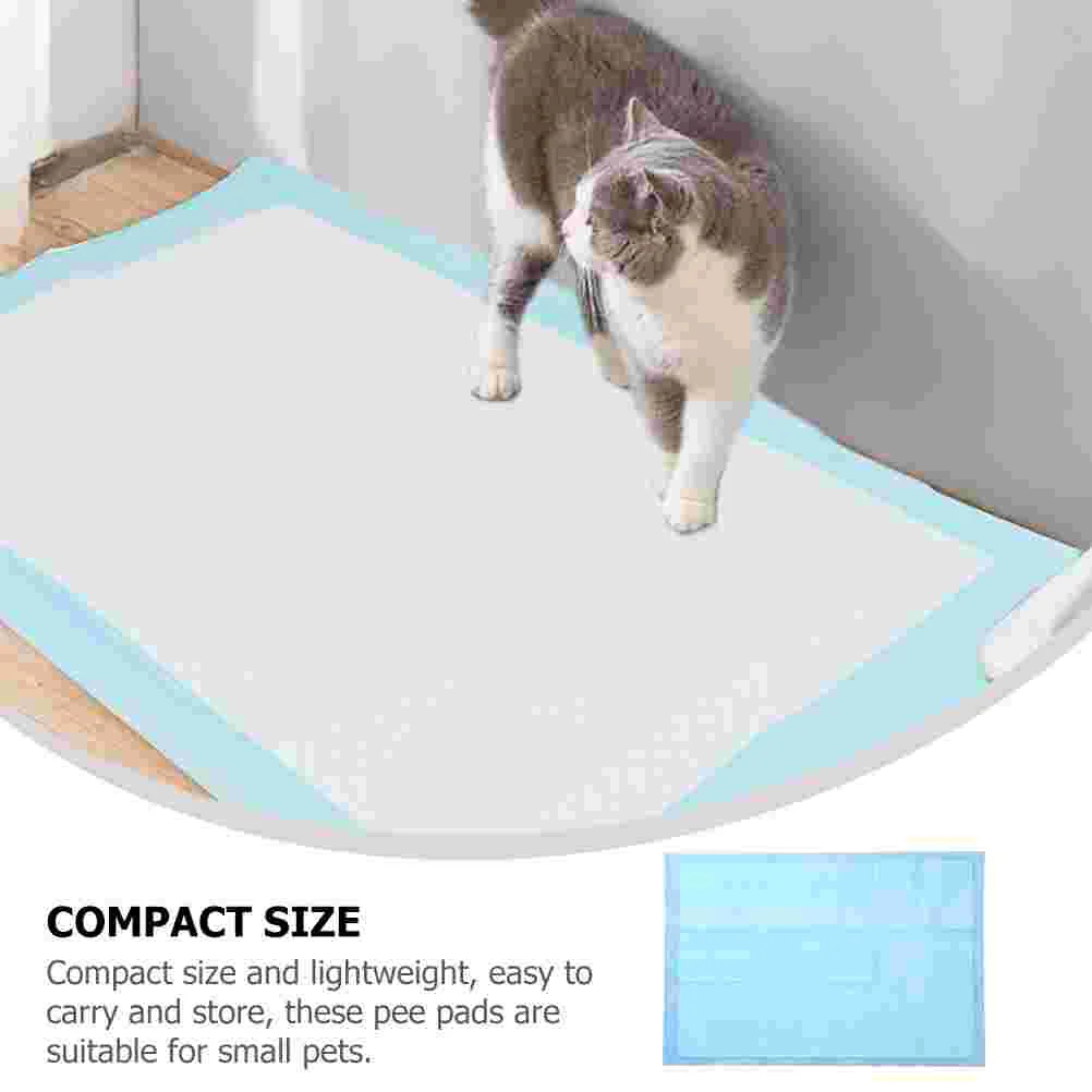 50 Pcs Pet Pee Mat Training Supplies Dog Pads Potty Health Products Small Puppy Non-woven Fabric for Compact